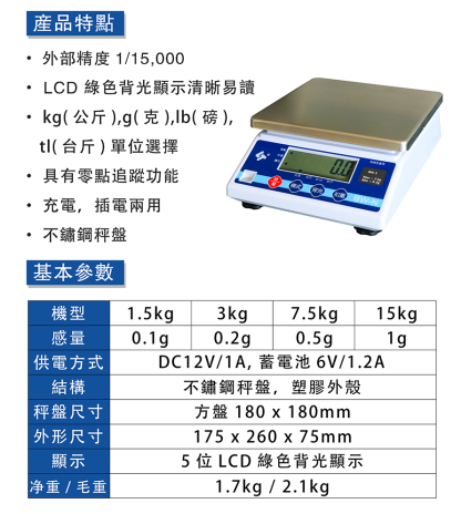 BW-N 電子桌秤｜輕巧耐用電子桌上秤｜台中磅秤小舖