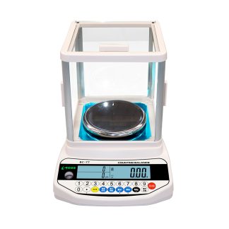 BC-77 高精度電子計數天平｜0.001g 精度｜防風玻璃罩｜實驗室／零件計數專用 (工廠也可以用)